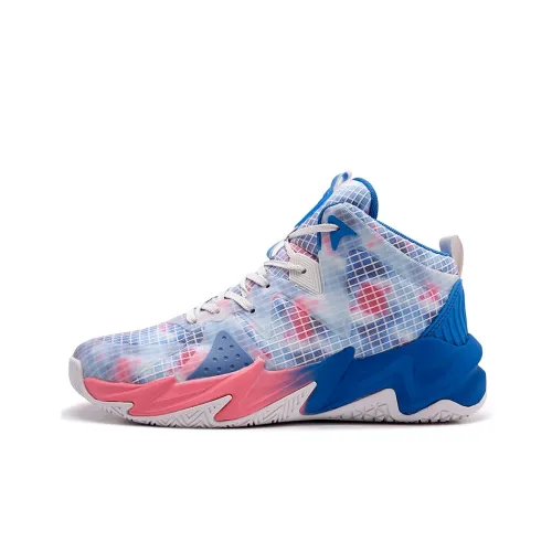 SAIQI Твердый Корт Killer MID Топ Баскетбольные кроссовки Мужской Свежий синий