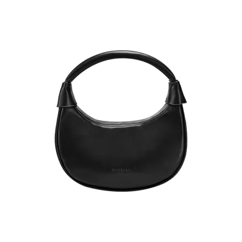 JANE KLAIN Сумка из синтетической кожи Полумесяц Сумка Стандартная Женская Белая Черная