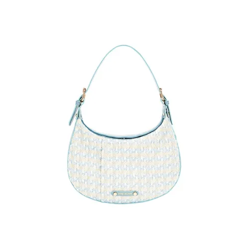 JANE KLAIN Ткань Синтетическая кожа Сумка-полумесяц Сумка на плечо Стандартная Женская Синий Коричневый