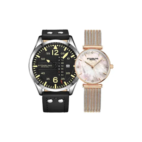 STUHRLING Кварцевый Movement Унисекс Часы 43mm*43mm*9mm Черные