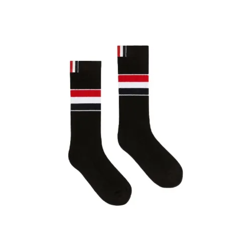 THOM BROWNE 1 шт Черные Женские Носки MID до икры