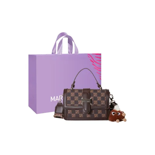 MARKANGARO ПУ (полиуретан) Маленькая квадратная сумка одно плечо обычная женская сумка кофе светло-коричневый