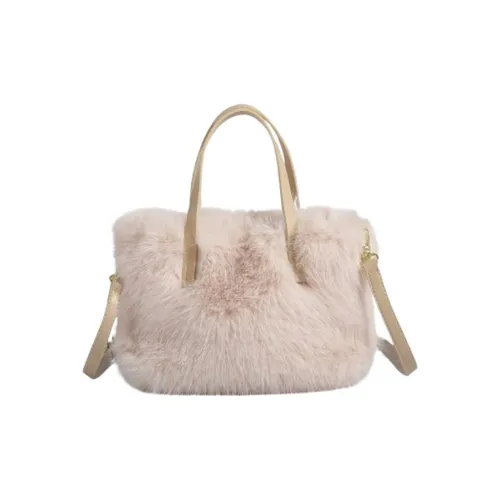 PINK·LAND Плюшевая Сумка на Одно Плечо Стандартная Женская Белая Хаки Черная Розовая