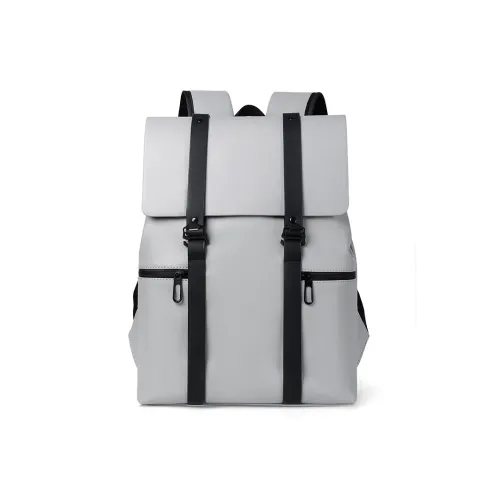 MUYKUY ПУ (полиуретан) с кожаными вставками рюкзак стандартный унисекс галактический серый черный