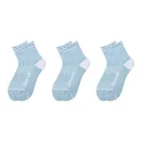 Ледниковый Бадминтон Носки - Унисекс - Ледниковый Синий, упаковка из 3 пар