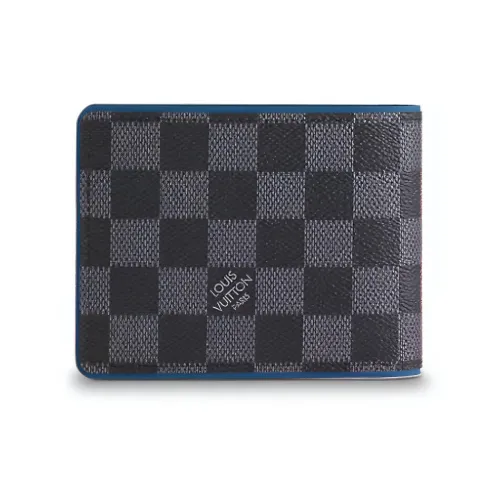 LOUIS VUITTON Multiple Кожа Кошелек Унисекс Серый Синий