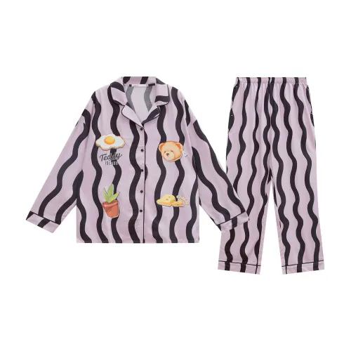 GUKOO Темно-красно-фиолетовый Женские пижамные комплекты