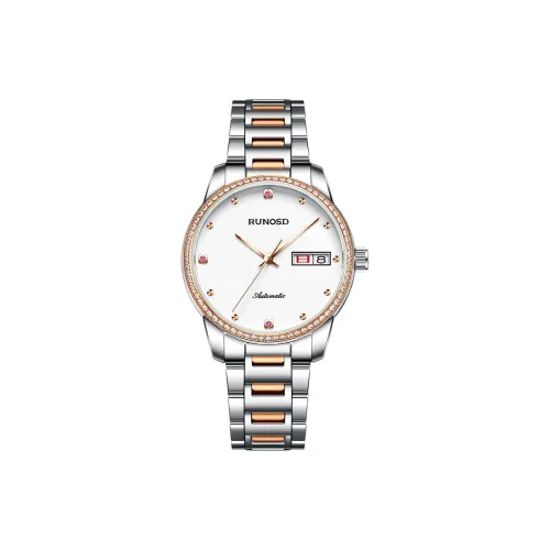 RUNOSD Автоматический Механический Movement Женские Часы 34мм*34мм*11мм Белый