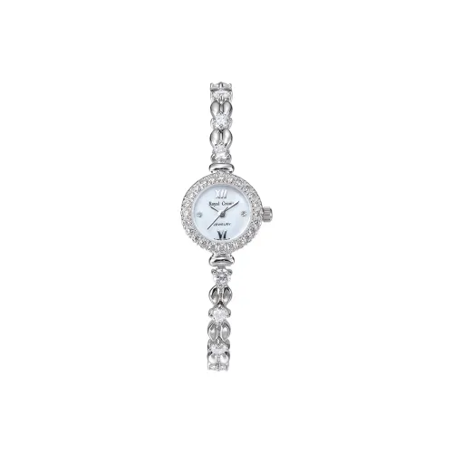 ROYAL CROWN RC Кварцевый механизм Женские часы 19мм*19мм*6,4мм Белый
