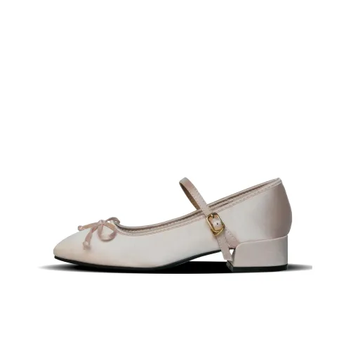 EYGPAP Грубый каблук Мэри Джейн туфли 3 см женские цвет вишневый цветок розовый