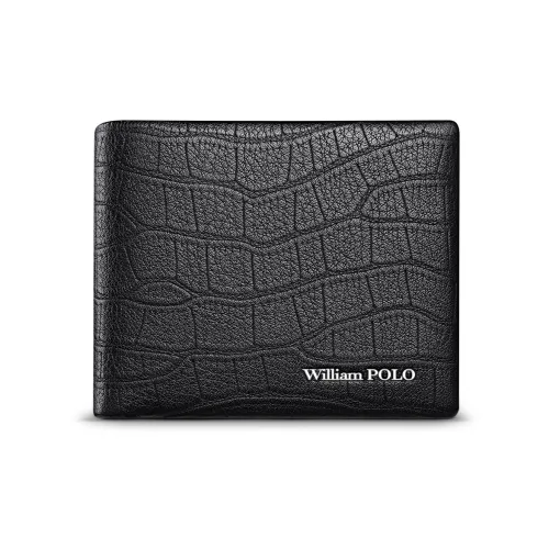 WilliamPOLO Кошелек из натуральной коровьей кожи кошелек для монет стандартный мужской черный