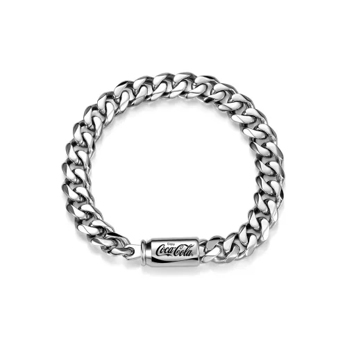 Coca Cola Титановая сталь Богатство Панк Оригинальный дизайн Браслет Унисекс