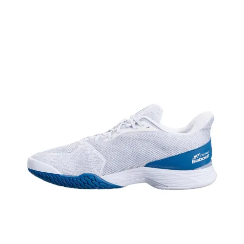 Babolat Shock Absorbers Slip-Resistant Low Top Tennis Shoes Men's Gray Blue Баболат Shock Absorbers Низкие кеды для тенниса противоскользящие мужские серо-синие