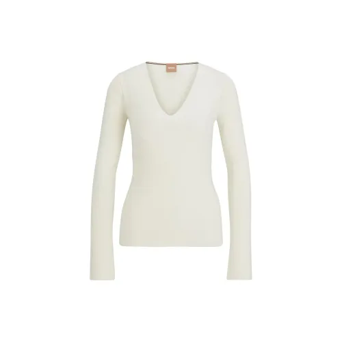 HUGO BOSS Белые Женские Свитеры
