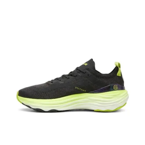 PUMA ForeverRUN Nitro Беговые кроссовки Низкий топ Черный Зеленый Мужской