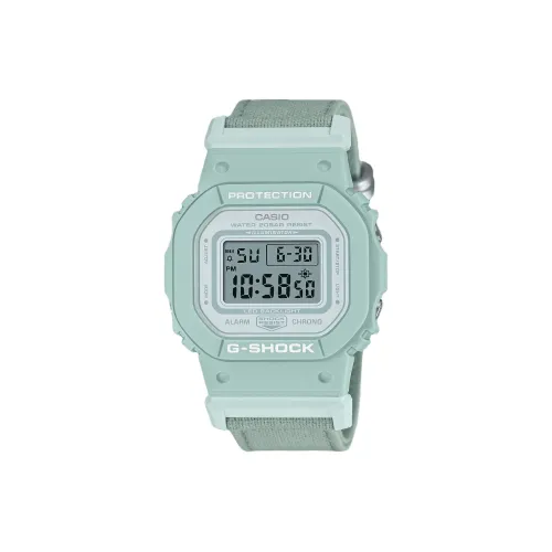 CASIO Кварцевый механизм 100% хлопок ремешок часы 45,7*40,5*11,9 мм женские серый циферблат