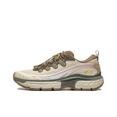 LINING Звезда Path Амортизация Износостойкие Низкие Баскетбольные Кроссовки Мужские Умбра Белый