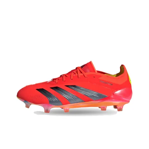 Adidas PREDATOR ELITE FG Твердое покрытие Амортизация Футбольные бутсы Унисекс Неоновый красный