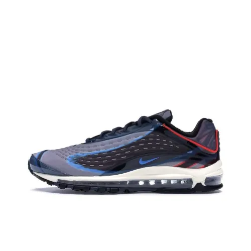 Nike Air Max DELUXE Амортизация Низкий Топ Повседневные Беговые Кроссовки Мужские Синий Черный