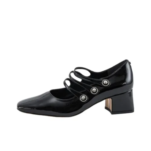 SAM EDELMAN Туфли Мэри Джейн с грубым каблуком женские черные