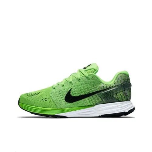 Nike LunarGlide 7 Амортизация Износостойкий Низкий Топ Беговые кроссовки Мужские Зеленые