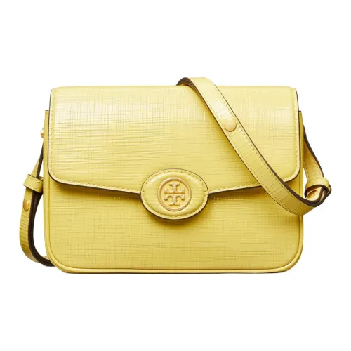 TORY BURCH Robinson Коровья кожа Сумка через плечо Сумка на плечо Женская Желтая