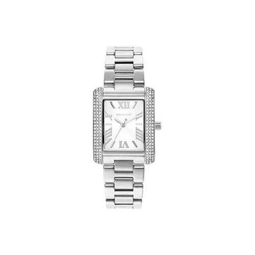 MICHAEL KORS Наручные часы Кварцевый механизм Нержавеющая сталь Ремешок 33 мм Серебристый циферблат Унисекс