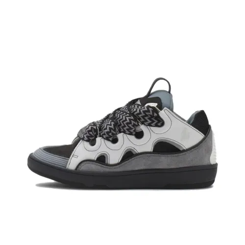 Lanvin Curb Low Топ Скейтборд Кроссовки Женские Серый Черный