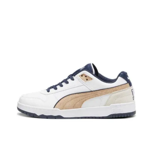 PUMA RBD Game Low Топ Скейтборд Кроссовки Унисекс Белый Золото Синий
