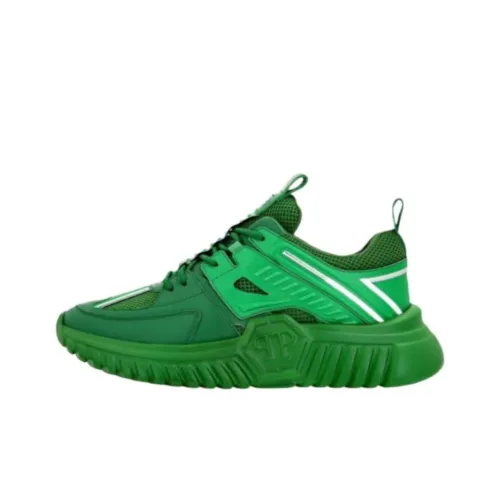 PHILIPP PLEIN Низкий топ Повседневная обувь Унисекс Зеленый