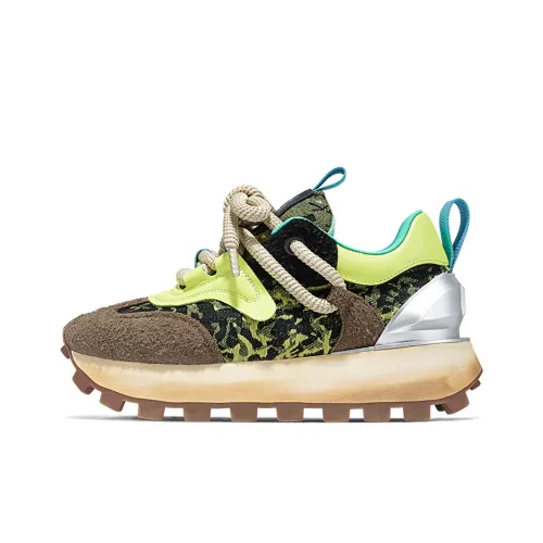 SALAXI Износостойкий и Легкий Низкий Топ Кроссовки с Толстой Подошвой 5 см Унисекс