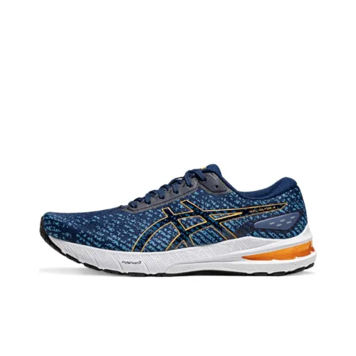 Asics Glyde 4 Гель Амортизация Низкий Топ Беговые Кроссовки Мужские Синие Оранжевые