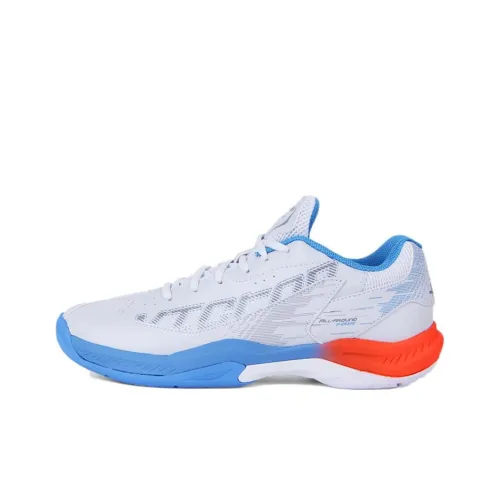 Victor Shock Absorbers Slip-Resistant Abrasion-Resistant Низкий Топ Бадминтон Обувь Unisex Белый Синий