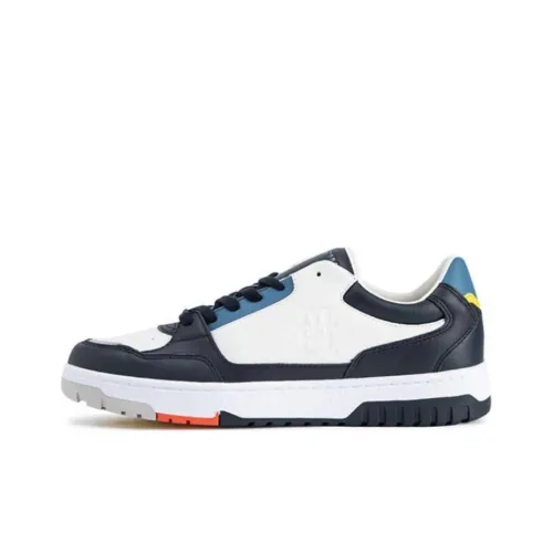 Tommy Hilfiger Низкие кроссовки для скейтбординга Мужские Темно-синие с белым