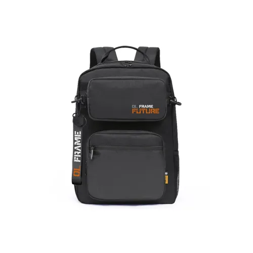 ElevethSign Nylon Backpack Large Unisex Black Gray ElevethSign Нейлон Рюкзак Большой Унисекс Черный Серый