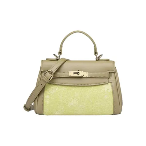 OMI Полиуретан с синтетической кожей Келли Сумка Сумка через плечо Маленькая сумка Женская Светлый оливковый Зеленый