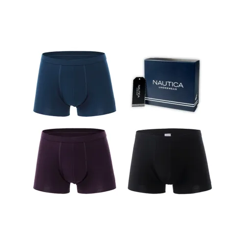 NAUTICA UNDERWEAR Элегантный Зеленый + Темно-фиолетовый + Черный Мужские Боксер-шорты