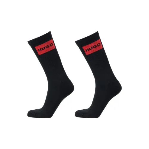 Hugo Boss Черные Мужские Носки до икры MID