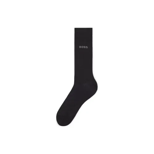 Hugo Boss 1 упаковка черные мужские носки до колена