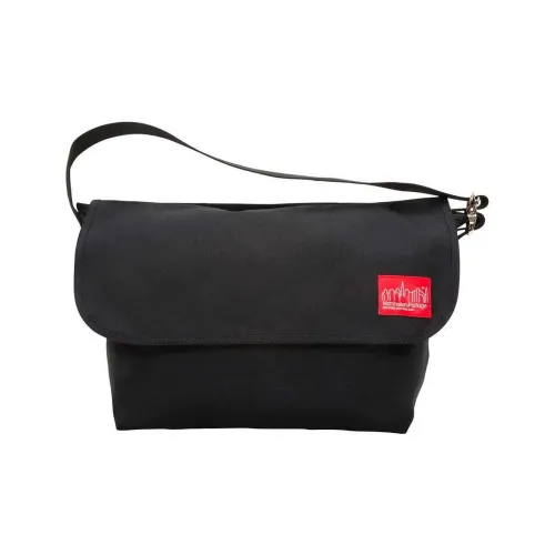 Manhattan Portage Cordura® Classic Fabric Messenger Bag Shoulder Bag Large Unisex Black Манхэттен Портедж Cordura® Классическая тканевая сумка-доставка сумка через плечо большая унисекс черная