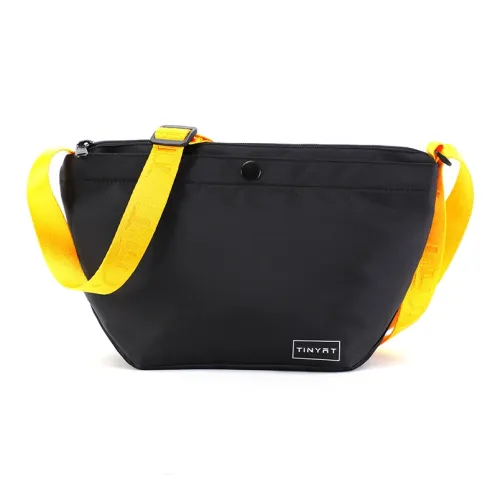 TINYAT Полиэстер Сумка через плечо Маленькая Унисекс Черный Желтый Розовый