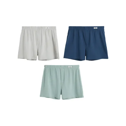 Ли совместный модель Коробка 3 шт Светло-серый + Серо-зеленый + Темно-синий Мужские Штаны с стрелкой