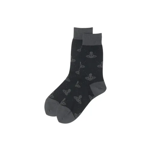 Vivienne Westwood Серые Женские Носки MID до икры