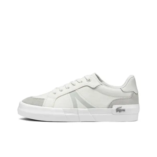 LACOSTE Скейтборд Кроссовки Низкие Бело-Серые Женские