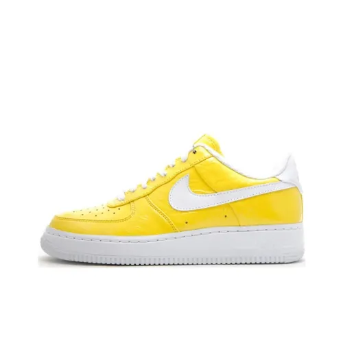 Nike Air Force 1 Амортизация Низкие Кроссовки для скейтбординга Мужские Желтые