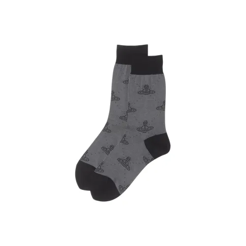 Vivienne Westwood Серые Женские Носки MID до икры