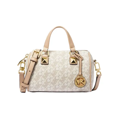 MICHAEL KORS Grayson Искусственная кожа Бостон Сумка Сумка Сумка через плечо Сумка через плечо Маленькая Женская Ванильный Белый