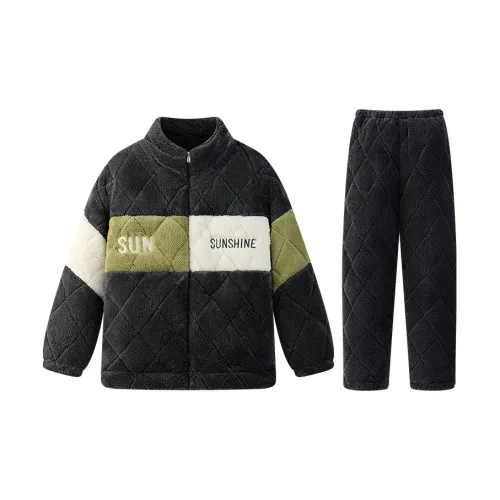 HUAIERWEI AW Утепленный мужской комплект пижам 38030 для мужчин