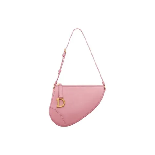 DIOR Sheepskin Handheld Shoulder Bag Women's Peach Pink