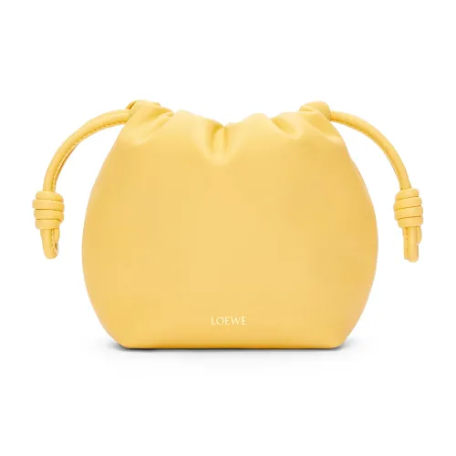 LOEWE Flamenco Nappa Sheepskin Crossbody Clutch Mini Women's Candy Yellow